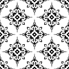 pattern batik flower damask ethnic boho ikat texture tribal geometric background