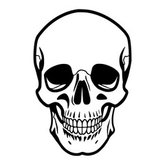 Black Skull Graphic Element