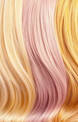 Naklejka premium Background of vivid colored hair isolated 