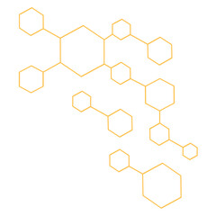 vector background with hexagons