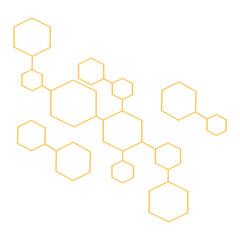 vector background with hexagons