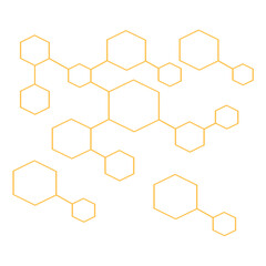 vector background with hexagons