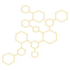 vector background with hexagons