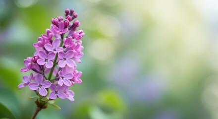 Obraz premium Lilac Dreams: Soft Focus Bloom AI Generated