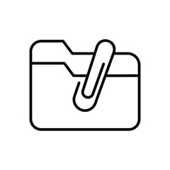 File Folder & Paperclip