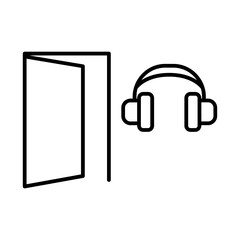 Open Door & Headphones