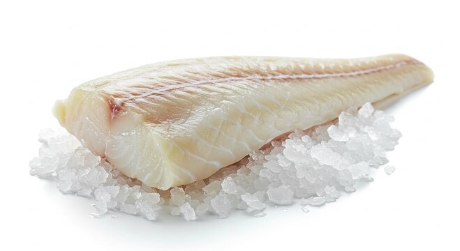 Fresh Cod Fillet on Ice Premium Seafood Raw Fish Gourmet Food Healthy Eating Culinary Ingredient