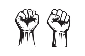 Raised Fist Symbol of Strength and Solidarity