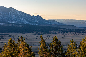 Sunset Over Boulder Colorado, Boulder Valley, Flatirons Colorado