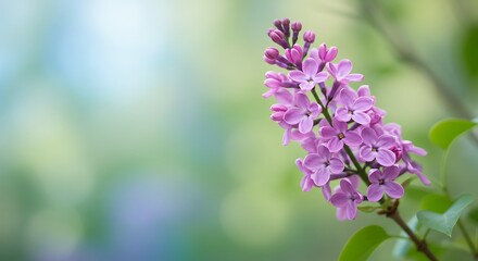 Obraz premium Lilac Dreams: Soft Focus Bloom AI Generated