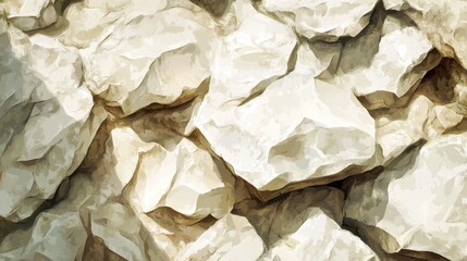 Obraz premium Warm white rough grainy stone texture background illustration