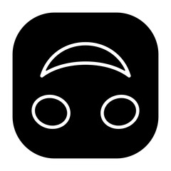Upside-Down Face Flat Icon