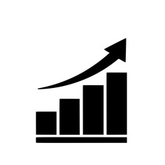 business graph and arrow