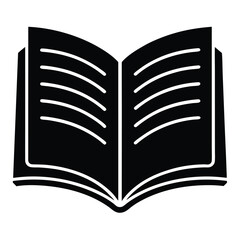 Open Book Vector Illustration – Reading, Knowledge, and Literature Design Element