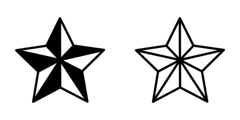 Obraz premium Star icon on white backround