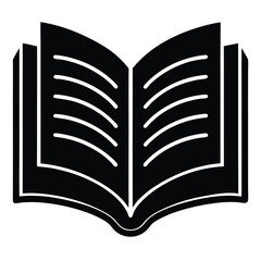 Open Book Vector Illustration – Reading, Knowledge, and Literature Design Element