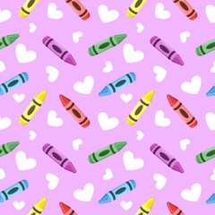 Seamless Back to School Pattern, Digital Paper, and Background