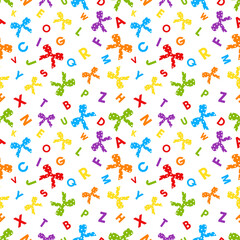 Seamless Back to School Pattern, Digital Paper, and Background