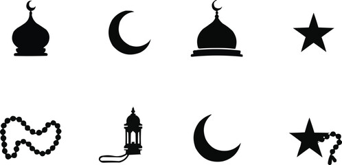 vector set of religious symbols