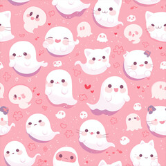 밤에 나타나도 귀여운 유령 캐릭터