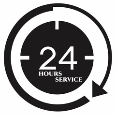 24-hour service icon 