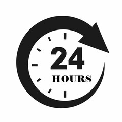 24-hour service icon 