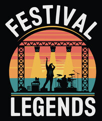 Festival legends illustration vector .