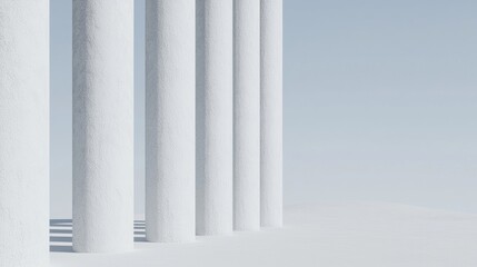 Clean, minimalist columns