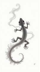 Obraz premium Ink Climber in Silence
