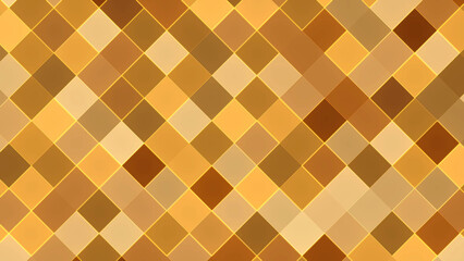 Luxury abstract golden beige brown background squares pattern design 4k