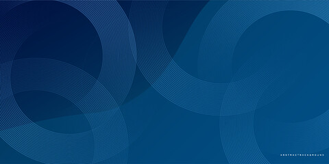 Modern abstract blue background with glowing geometric lines. Blue gradient hexagon shape design. Futuristic technology concept.