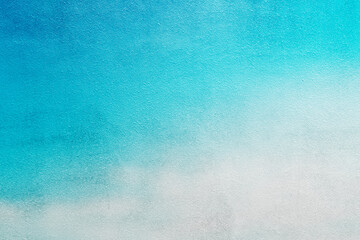 コンクリートの壁と青色のグラデーション