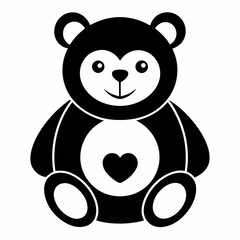Naklejka premium Cute teddy bear vector art 