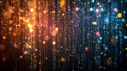 Digital Waterfall Representing AI Data Flow, Cascading in Glowing Vibrant Colors with Realistic Textures and Lighting, Captured Through a Camera

