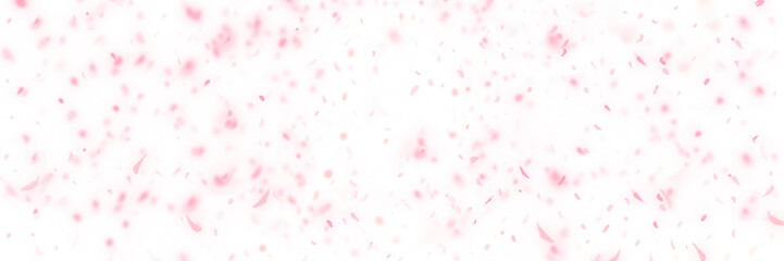 春爛漫、桜満開桜吹雪が舞うシンプルな背景イラストと透過背景