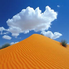 Desert Dune Under a Blue Sky