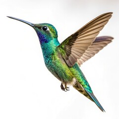 Obraz premium hummingbird on green background