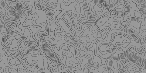 Fototapeta premium The black on white contours vector topography stylized height of the lines map.Topographic map background geographic line map with seamless ornament design. 