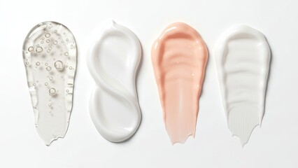 Skincare Texture Swatches In Neutral Tones