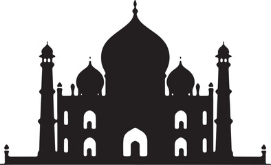 Taj Mahal Silhouette Vector – Iconic Indian Landmark Clipart
Black Taj Mahal Outline – Historic Monument Vector Graphic
Taj Mahal Silhouette Art – Mughal Architecture Vector Design
