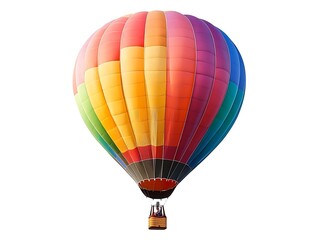 Naklejka premium Colorful hot air balloon isolated on white background