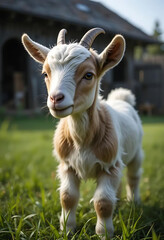 Fototapeta premium Eid Al Adha Mubarak goat view