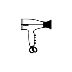 Simple black Hair Dryer Icon
