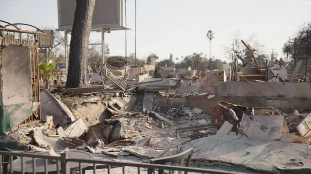 Altadena business destroyed after the wild fire