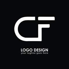 CF CF Logo Design, Creative Minimal Letter CF CF Monogram