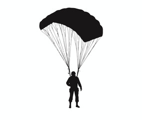 Soldier & Paratrooper Silhouette Set