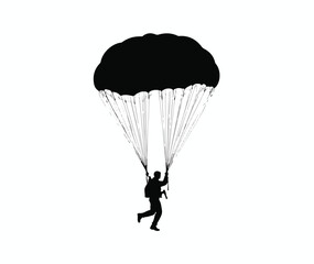 Soldier & Paratrooper Silhouette Set