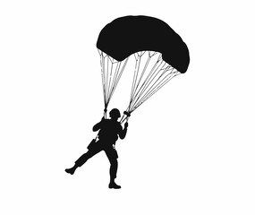 Soldier & Paratrooper Silhouette Set