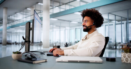 Tech Support Specialist Assisting Customer