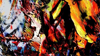 Abstract art background . Hand painting artwork on canvas .